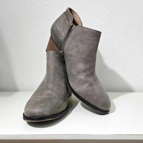 LifeStride Womens Sz 9.5 W Blake Zip Ankle Bootie Western Comfort Casual Boots - Picture 2 of 9